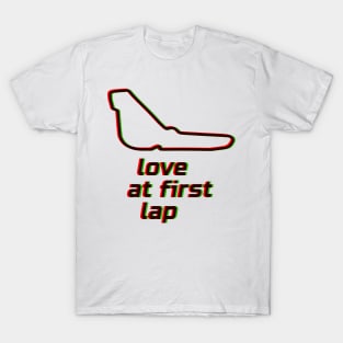 Love at first lap - Monza. Racing & Sim Racing - Motorsport Collection. T-Shirt